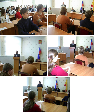 10:39 Ученики школ города Шумерля встретились с депутатом Госдумы П. Семеновым